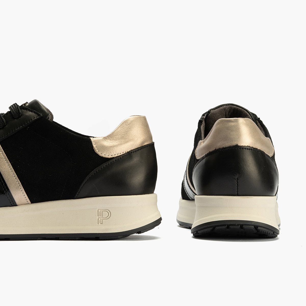 Deportivo Combinado con Serraje de mujer color negro