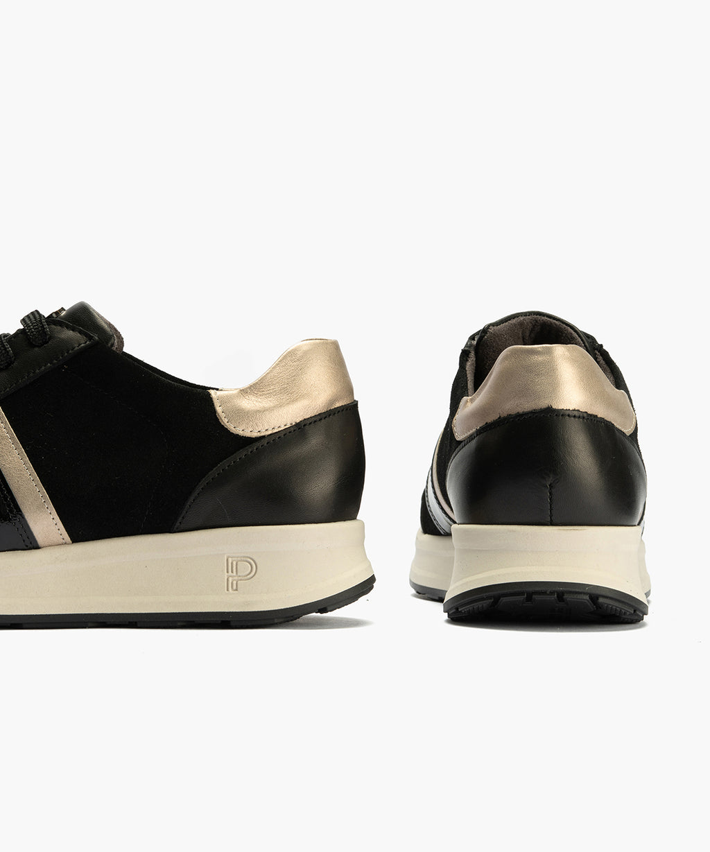 Deportivo Combinado con Serraje de mujer color negro