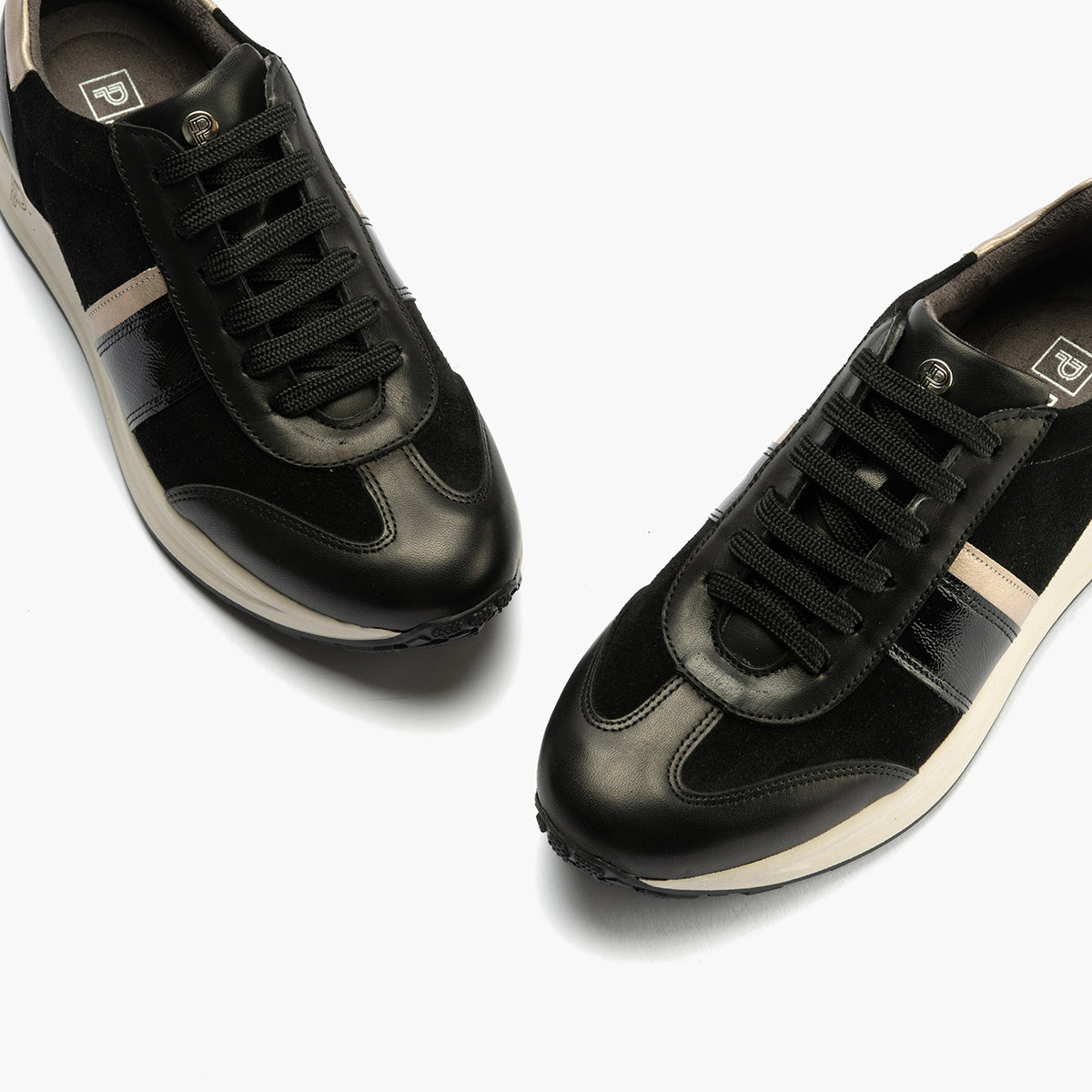 Deportivo Combinado con Serraje de mujer color negro