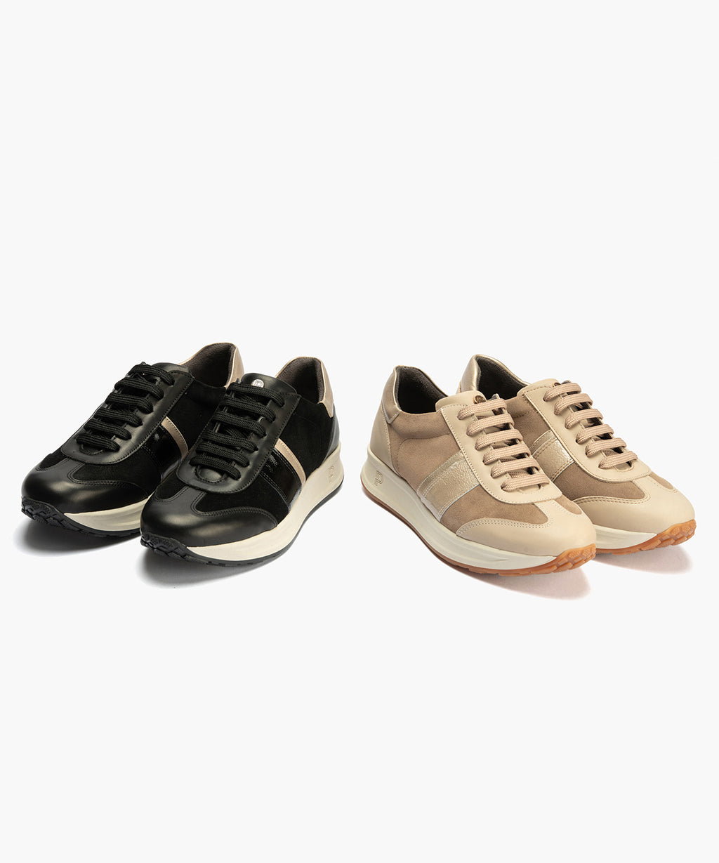 Deportivo Combinado con Serraje de mujer color negro