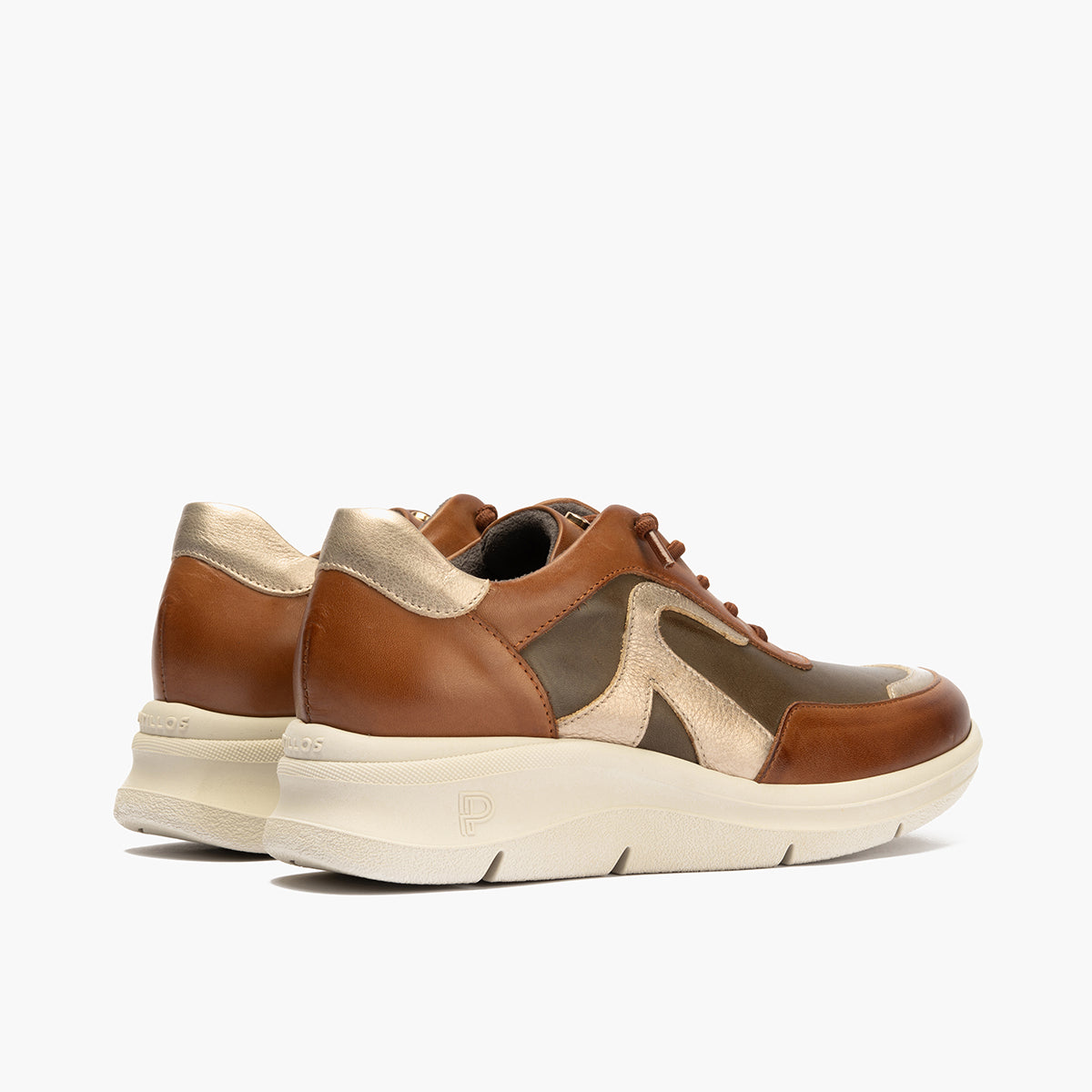 Deportivo Tricolor de mujer color cuero