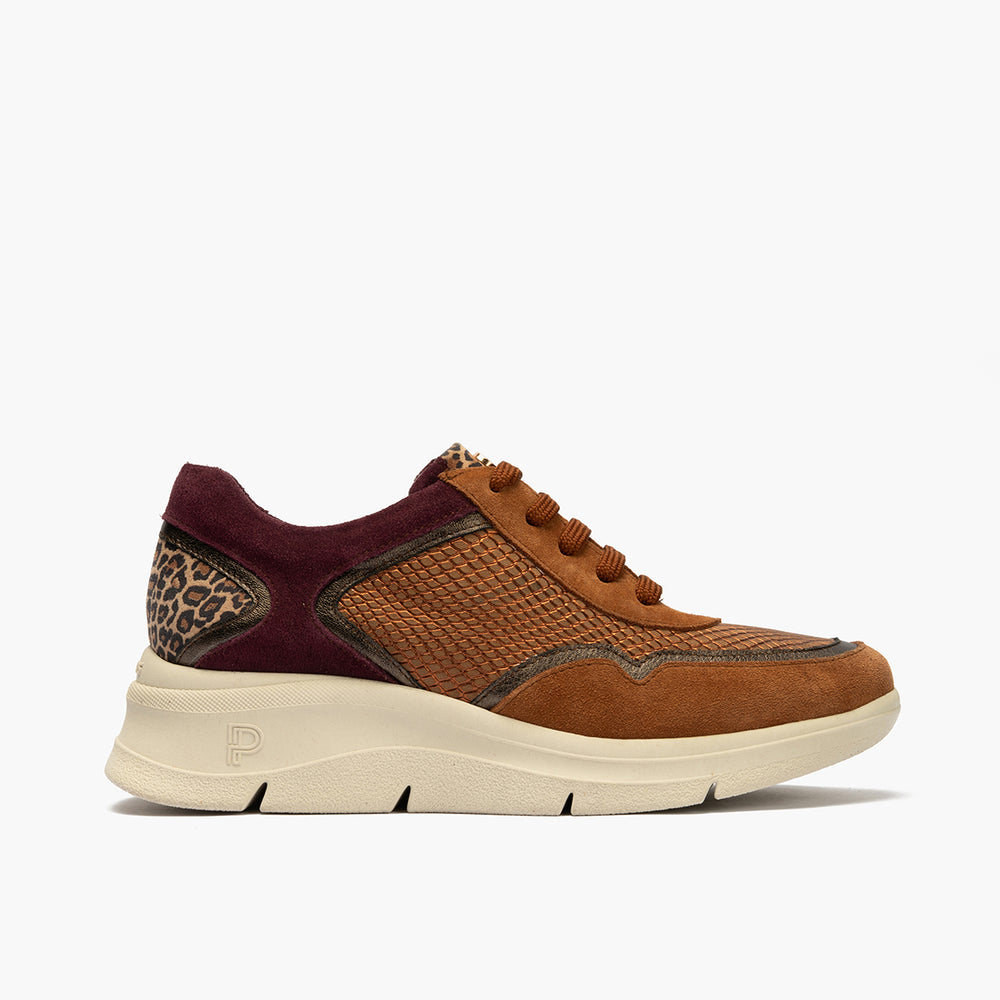 Deportivo Combinado Multi de mujer color cuero