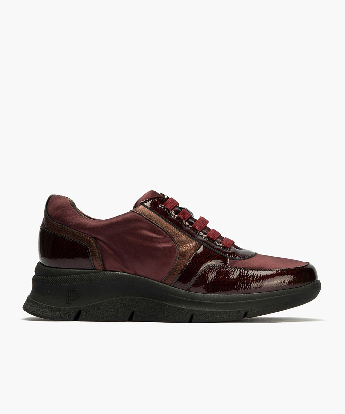 Deportivo con Nylon de mujer color burdeos
