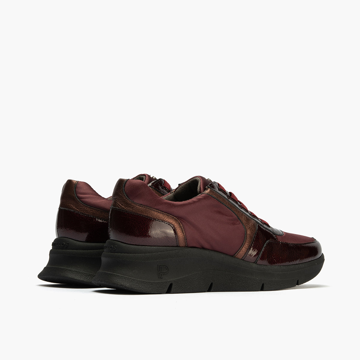 Deportivo con Nylon de mujer color burdeos
