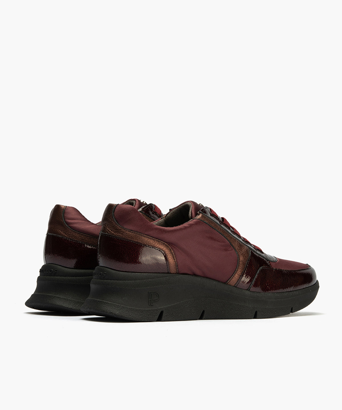 Deportivo con Nylon de mujer color burdeos