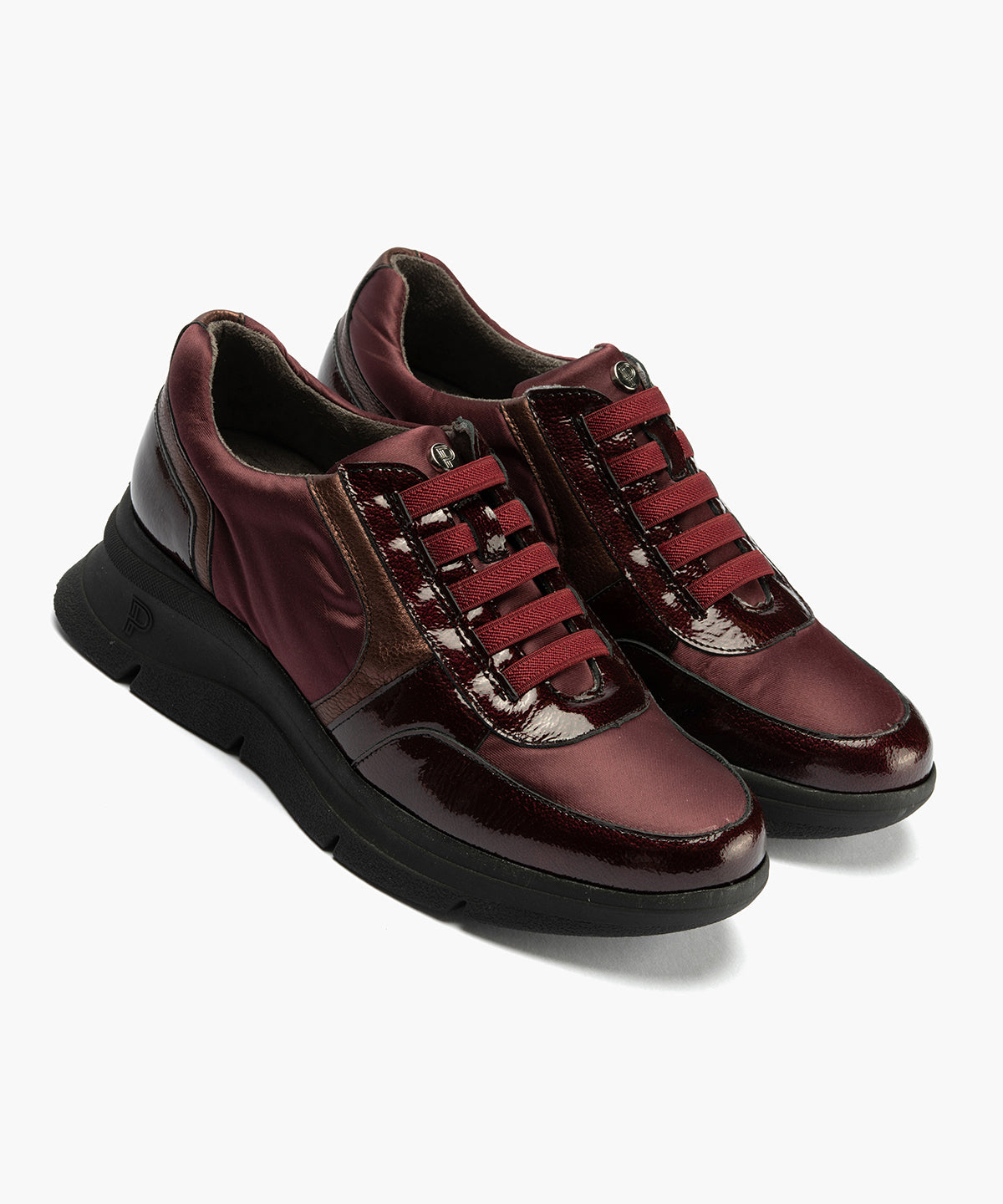 Deportivo con Nylon de mujer color burdeos