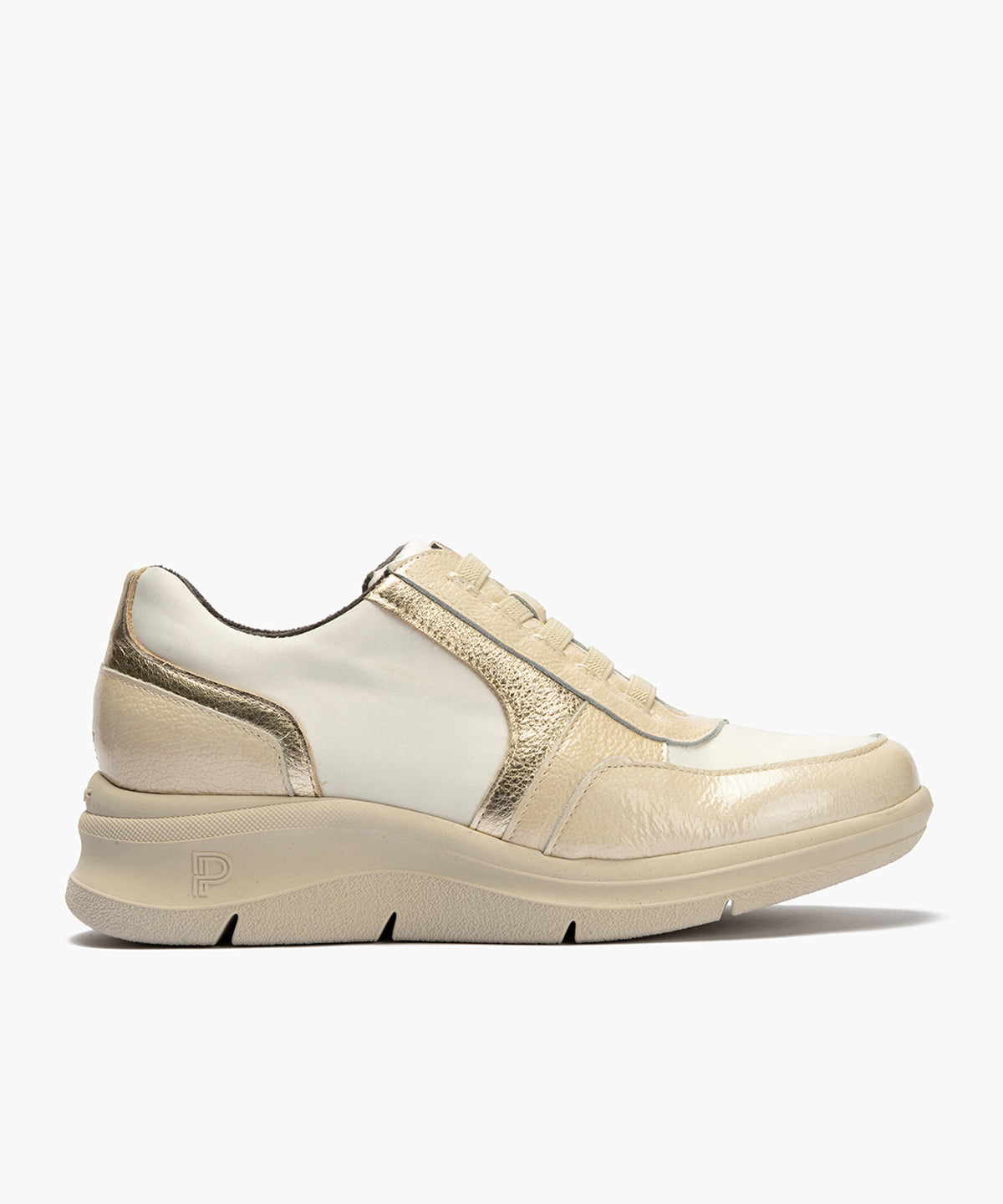 Deportivo con Nylon de mujer color crema