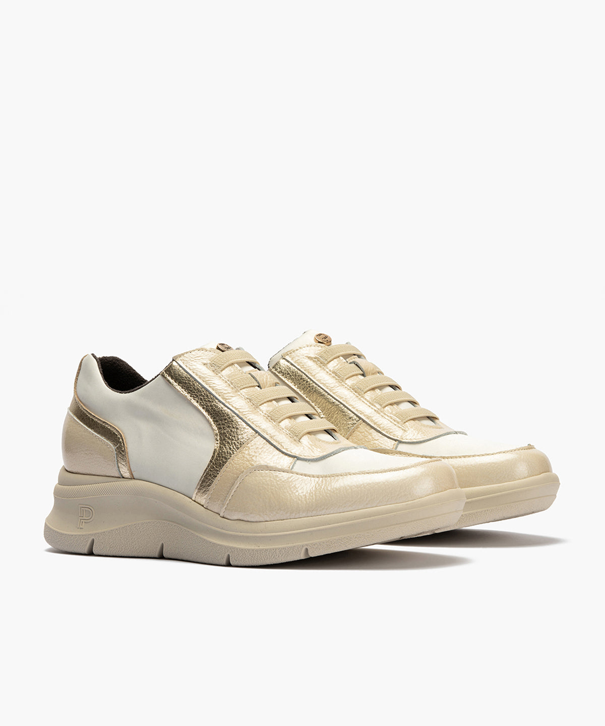 Deportivo con Nylon de mujer color crema