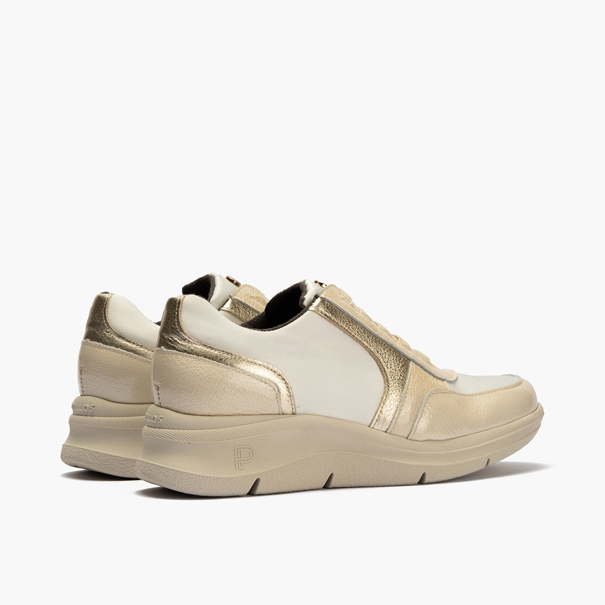Deportivo con Nylon de mujer color crema