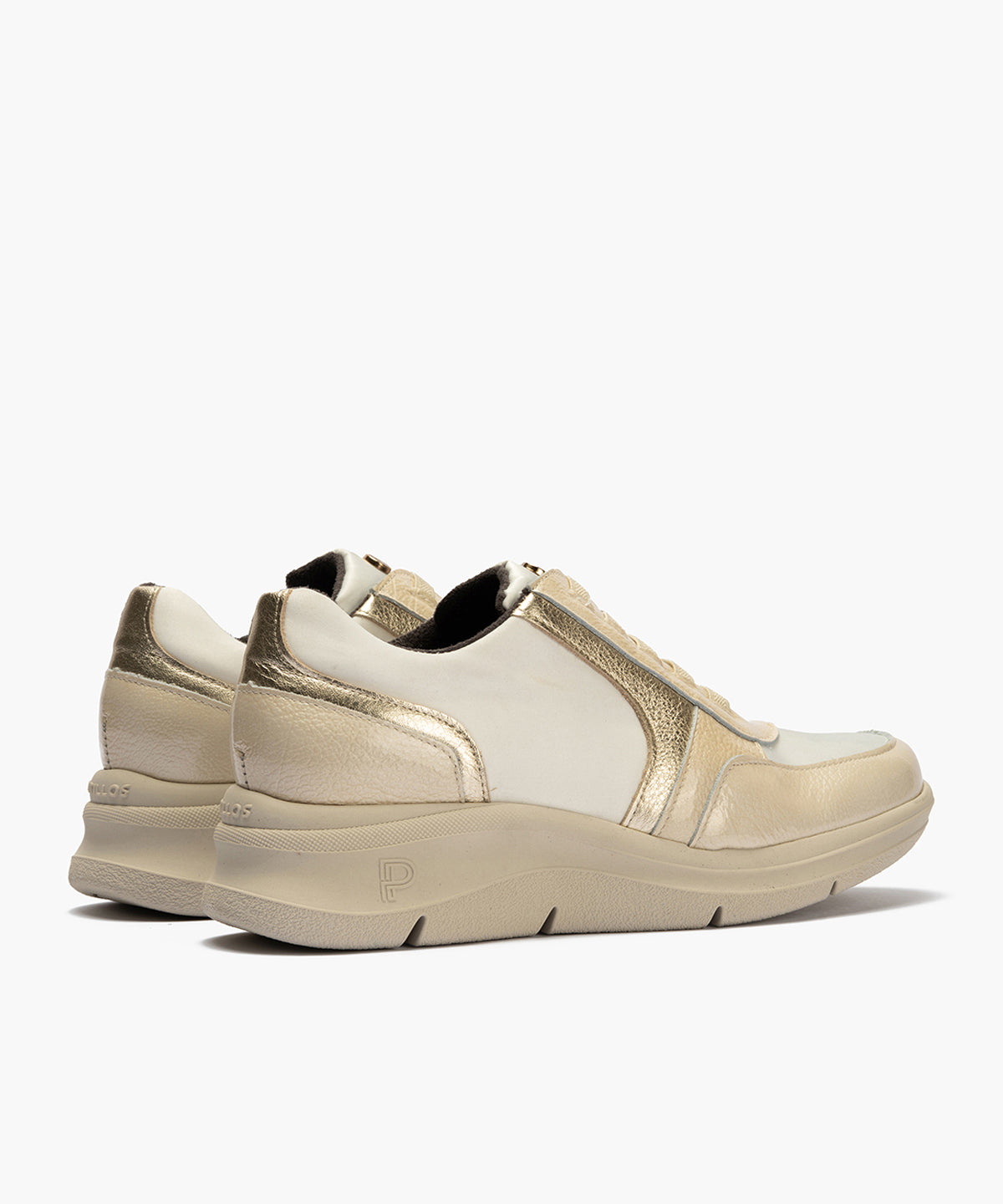 Deportivo con Nylon de mujer color crema