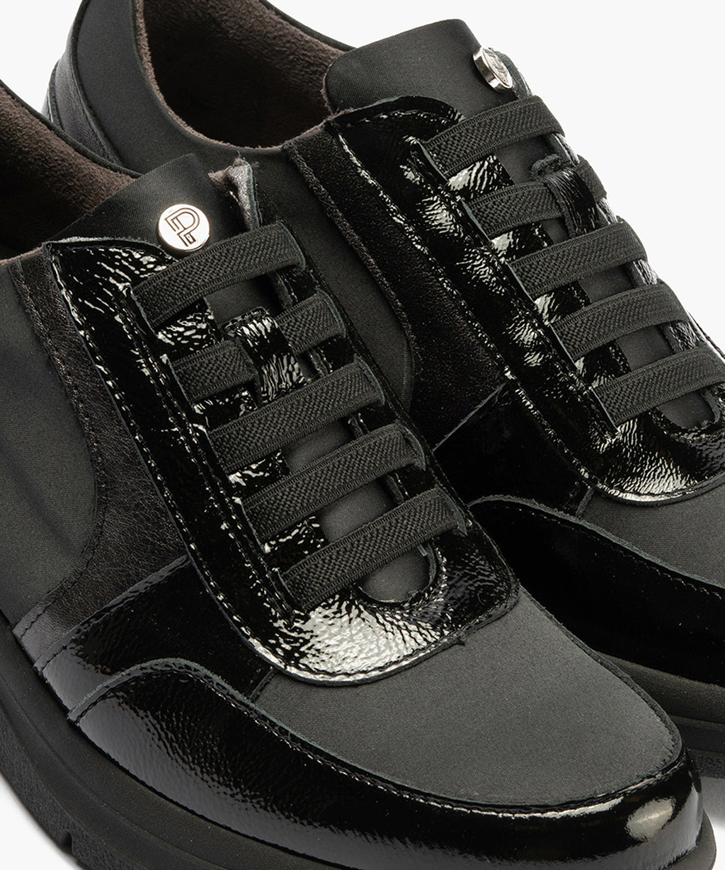 Deportivo con Nylon de mujer color negro