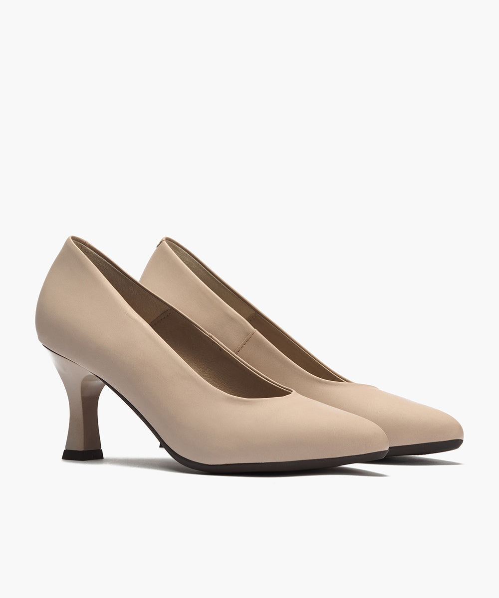 Zapato de Salón Tacón Alto Piel Piedra