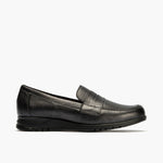 Mocasín en Laminado de mujer color antracita