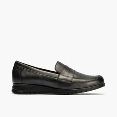 Mocasín en Laminado de mujer color antracita