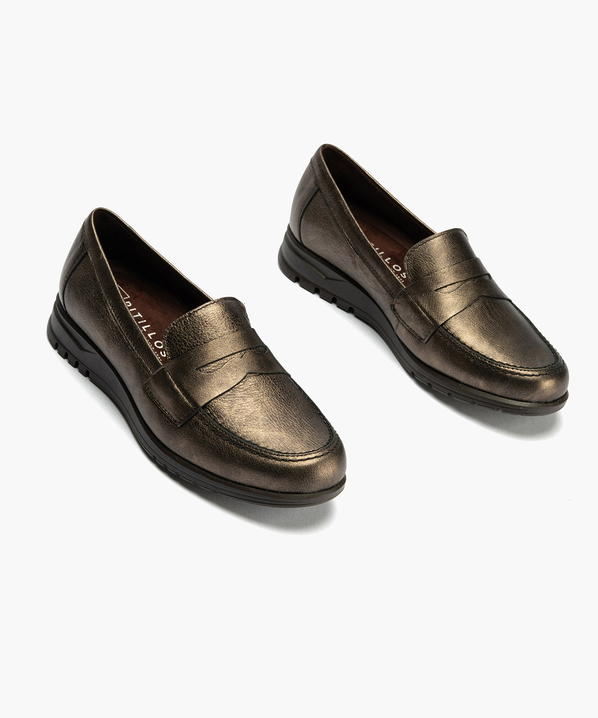 Mocasín en Laminado de mujer color cava
