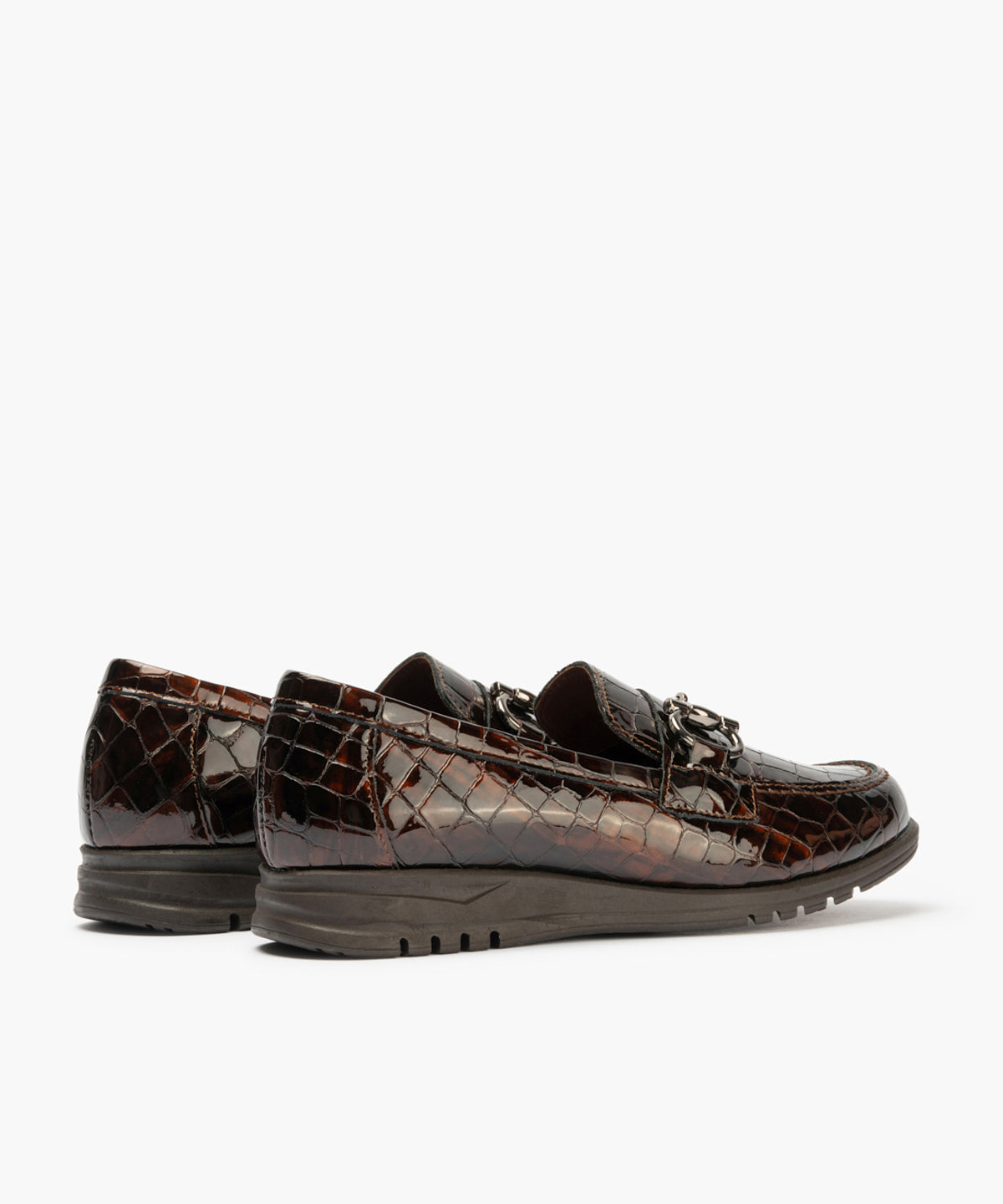 Mocasín en Coco con adorno de mujer color marron