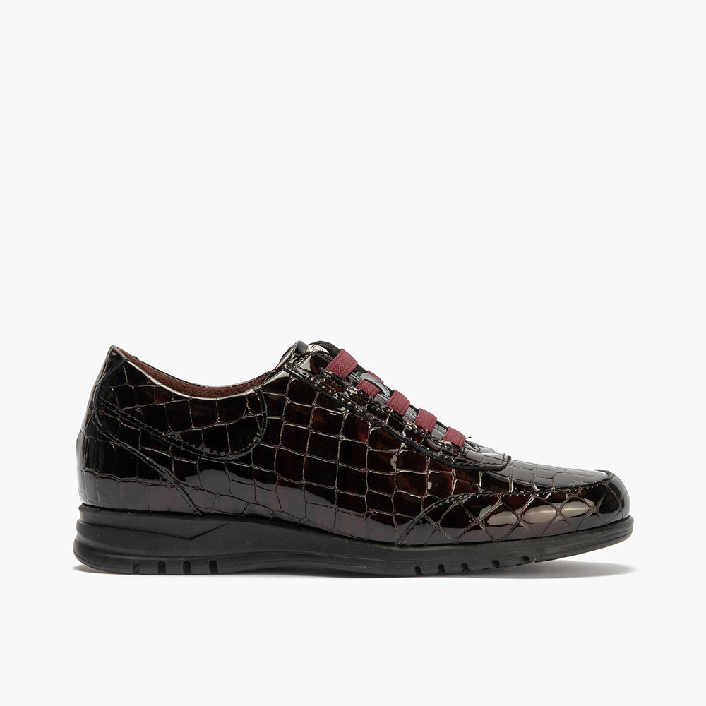 Deportivo de Elásticos en Coco de mujer color burdeos