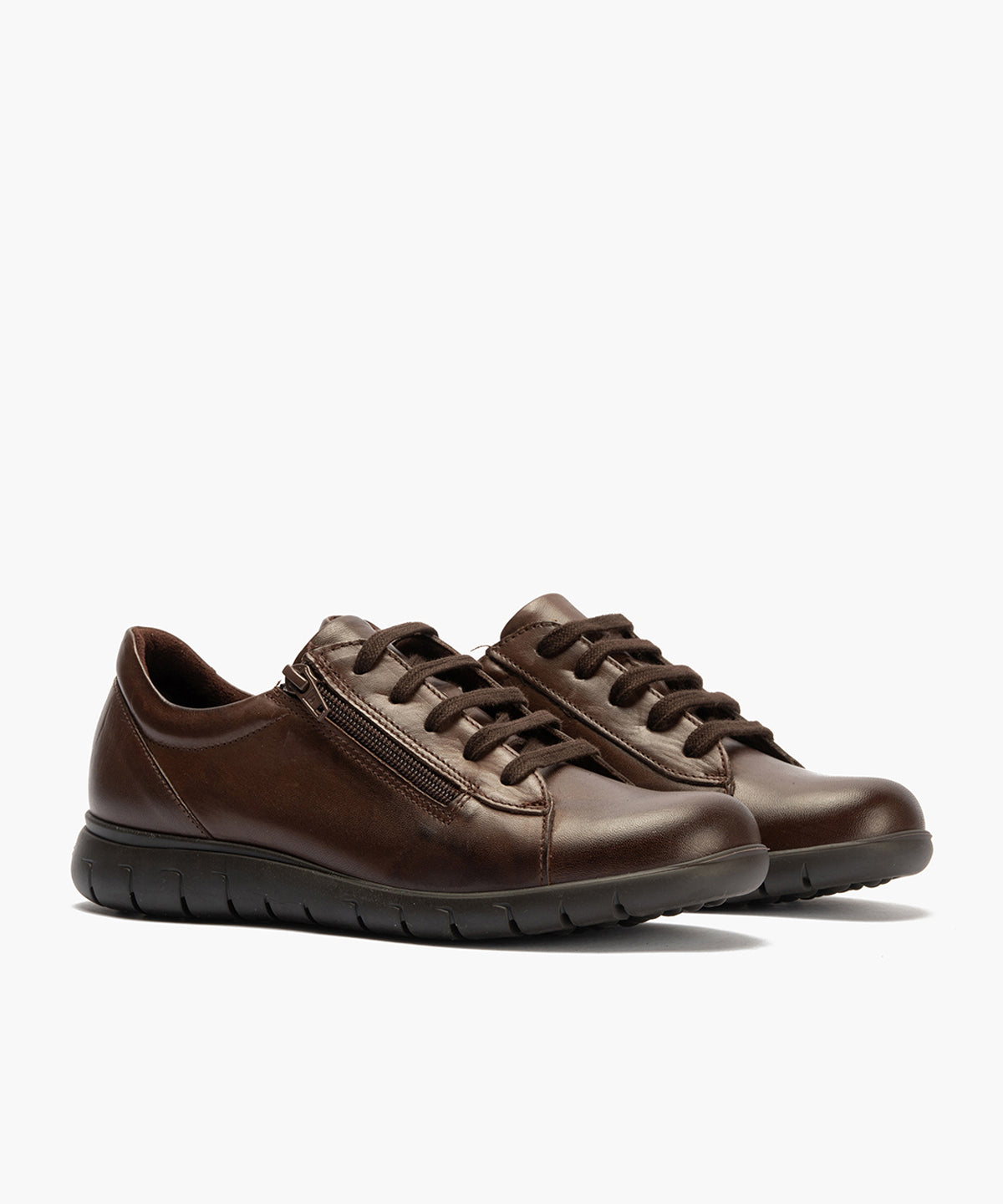 Deportivo con Cremallera de mujer color marron