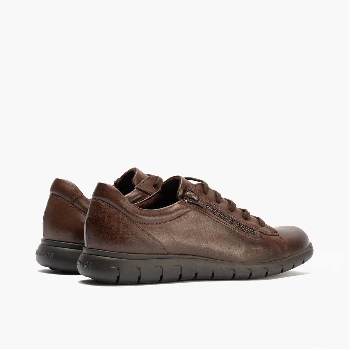 Deportivo con Cremallera de mujer color marron