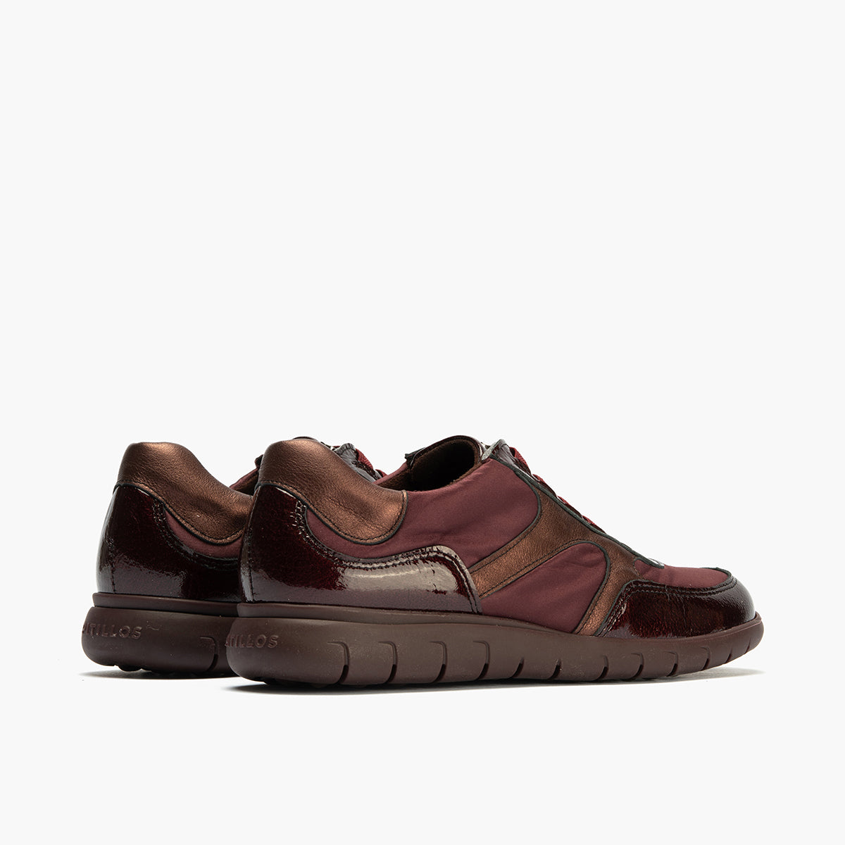 Deportivo con Nylon de mujer color burdeos