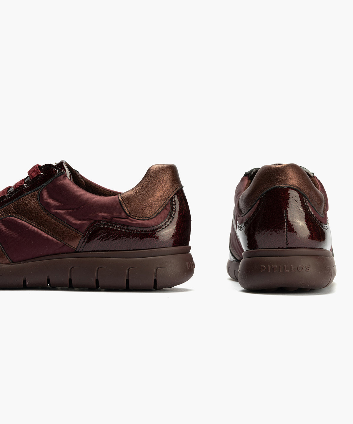 Deportivo con Nylon de mujer color burdeos