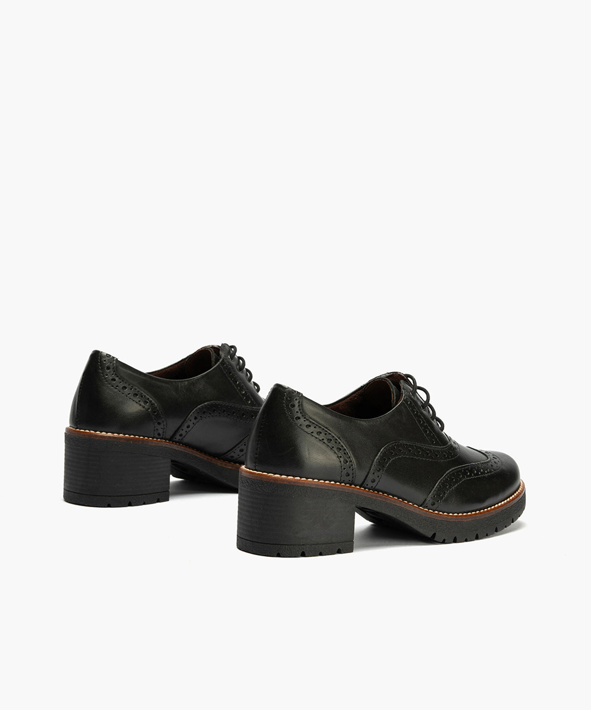 Ingles en Napa con cordones de mujer color negro