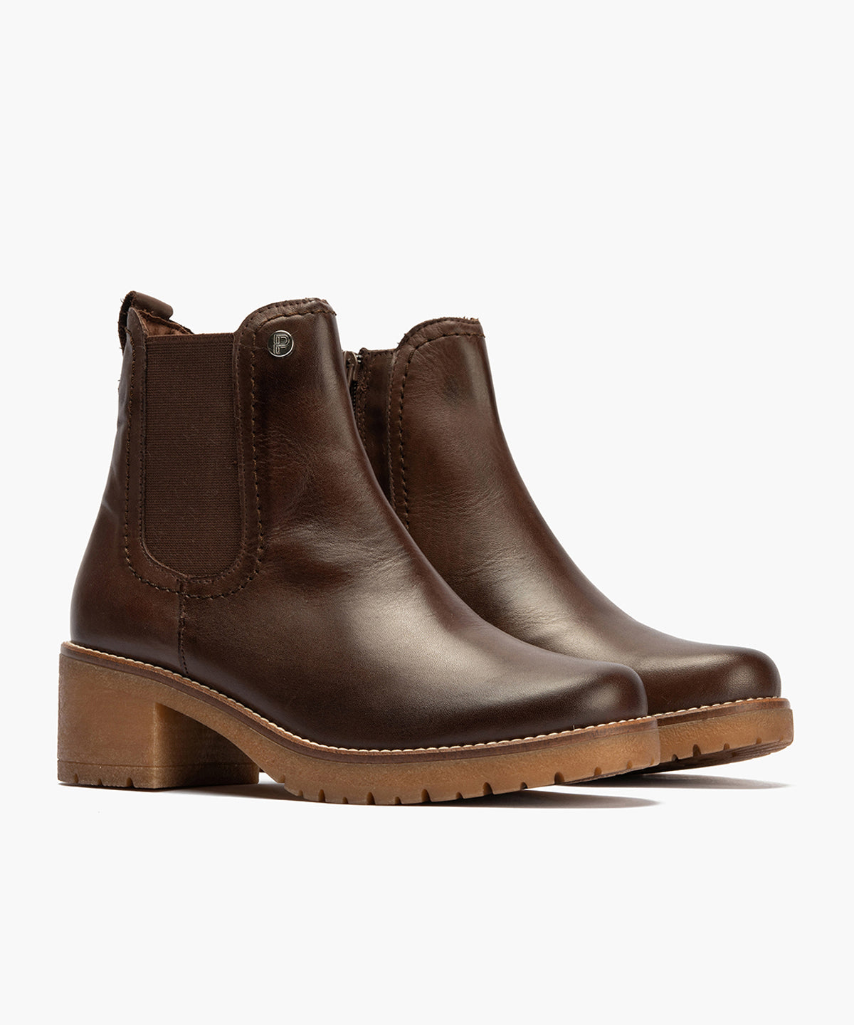 Botín Chelsey en Napa de mujer color marron