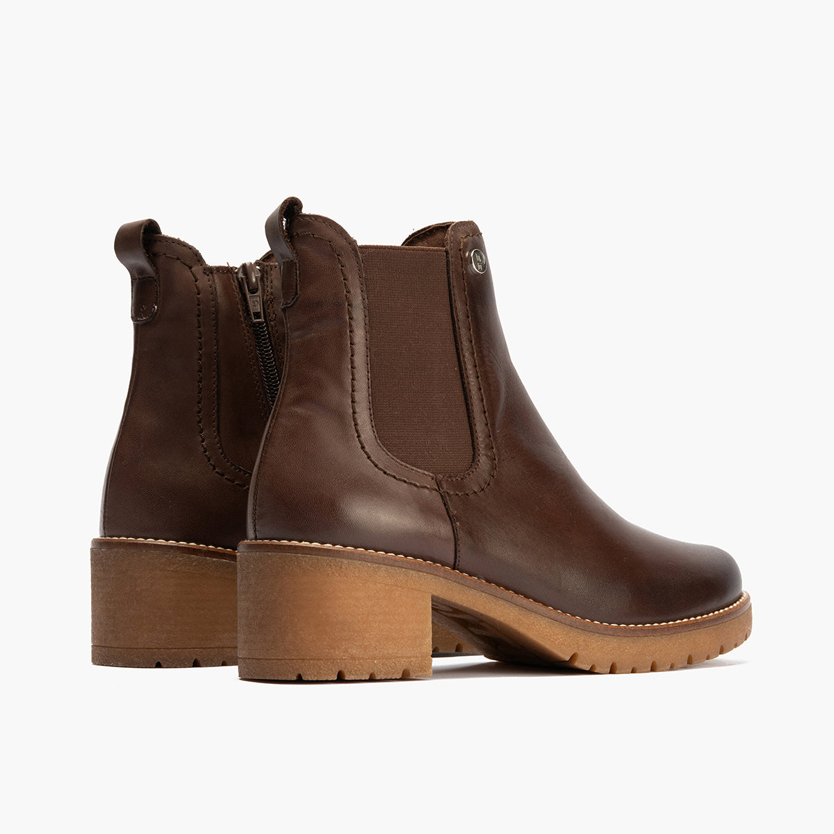 Botín Chelsey en Napa de mujer color marron