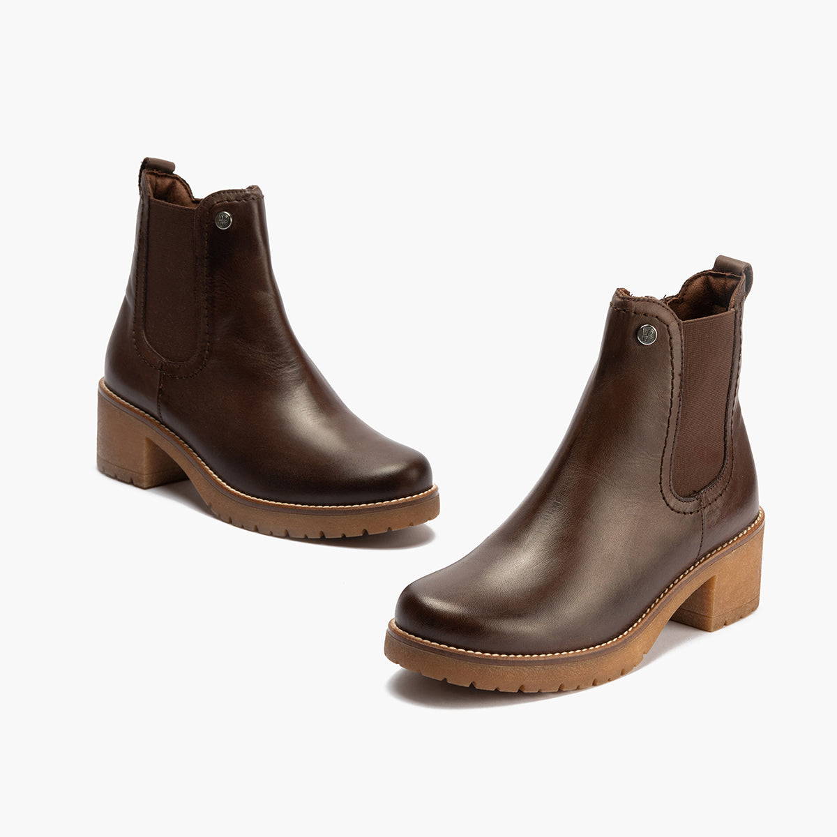 Botín Chelsey en Napa de mujer color marron