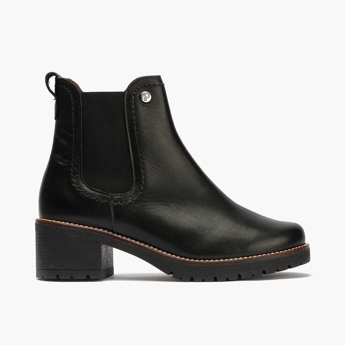 Botín Chelsey en Napa de mujer color negro