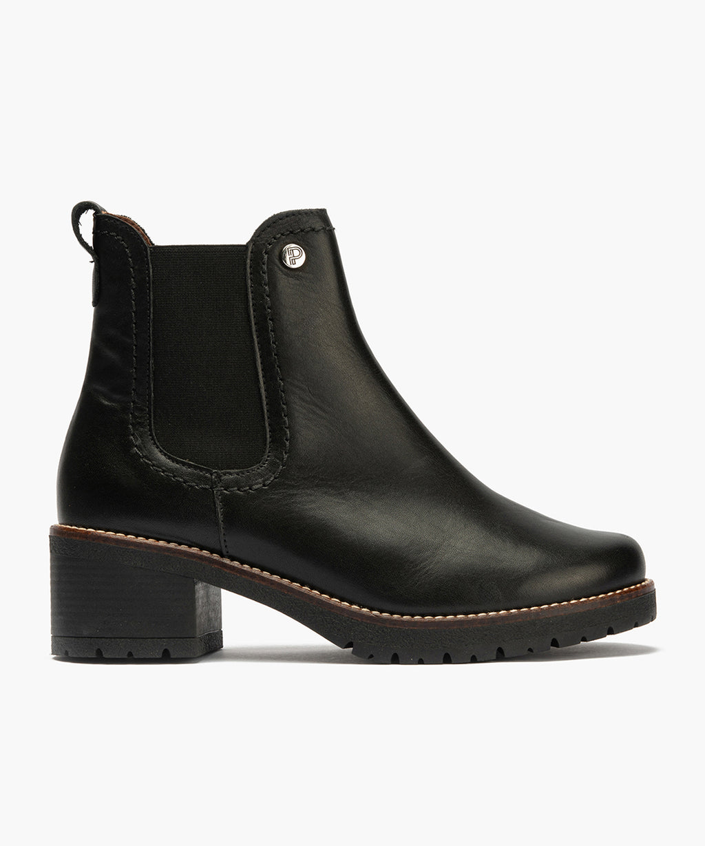 Botín Chelsey en Napa de mujer color negro