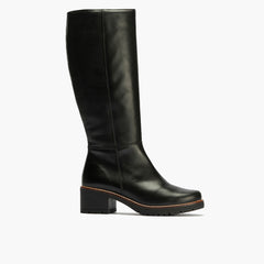 Bota Alta en Napa de mujer color negro