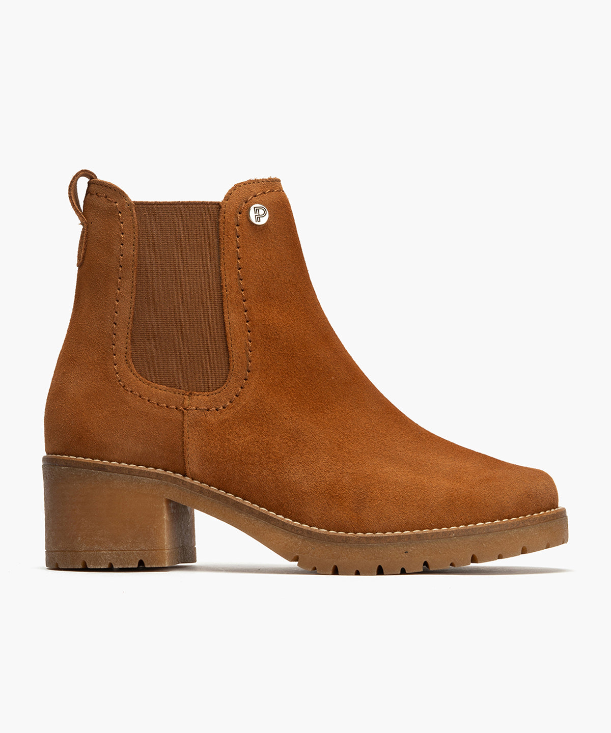Botín Chelsey en Serraje de mujer color cuero