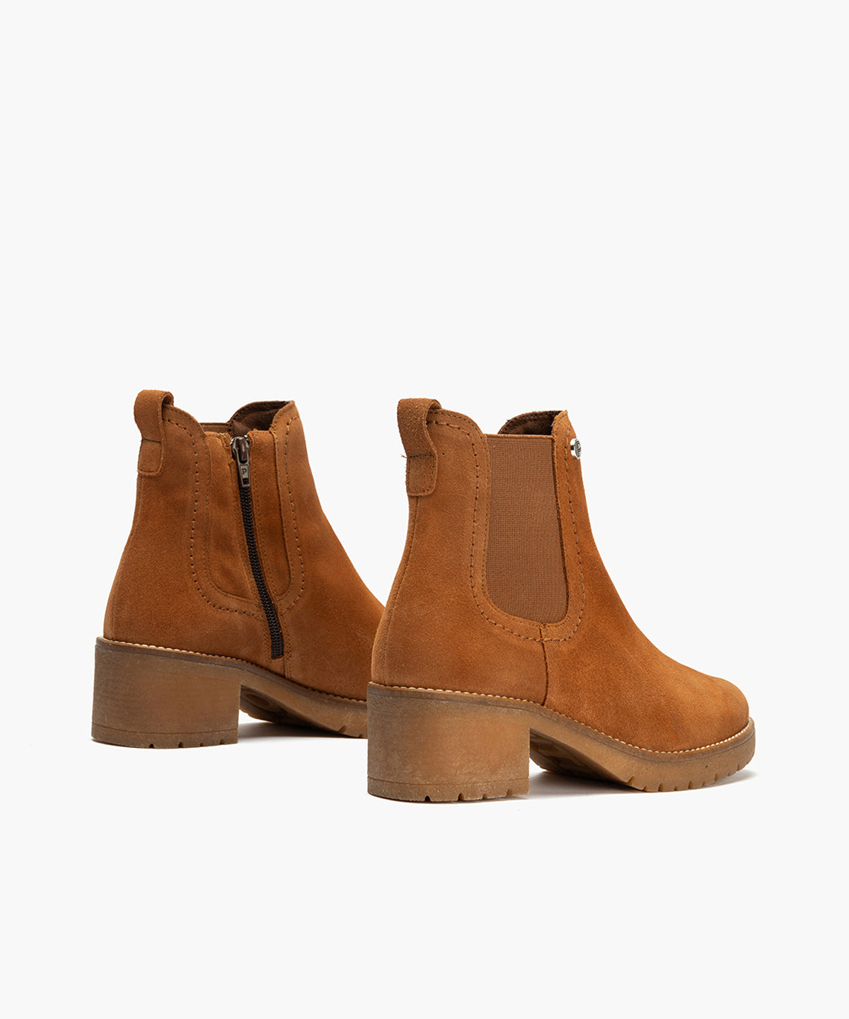 Botín Chelsey en Serraje de mujer color cuero
