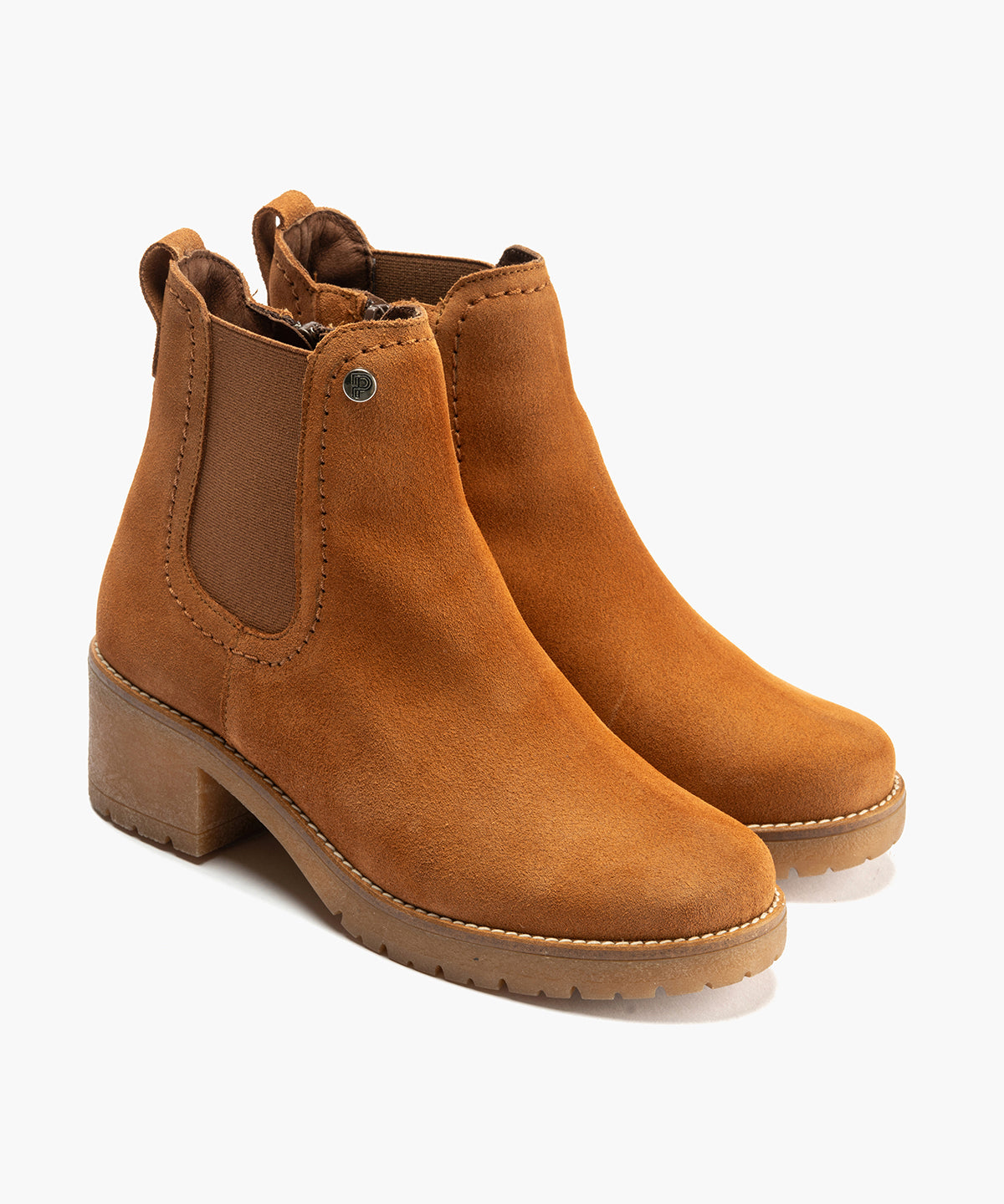 Botín Chelsey en Serraje de mujer color cuero