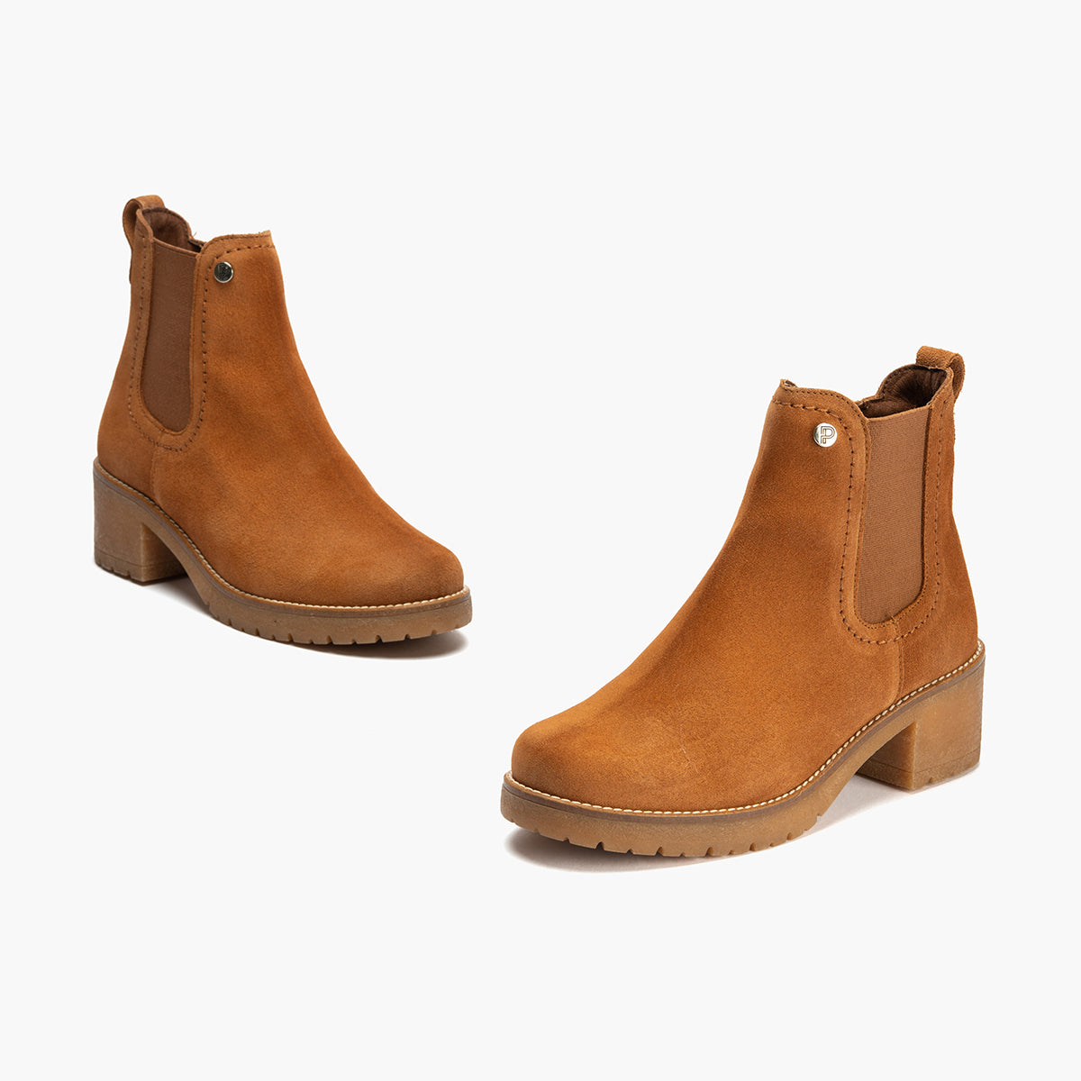 Botín Chelsey en Serraje de mujer color cuero