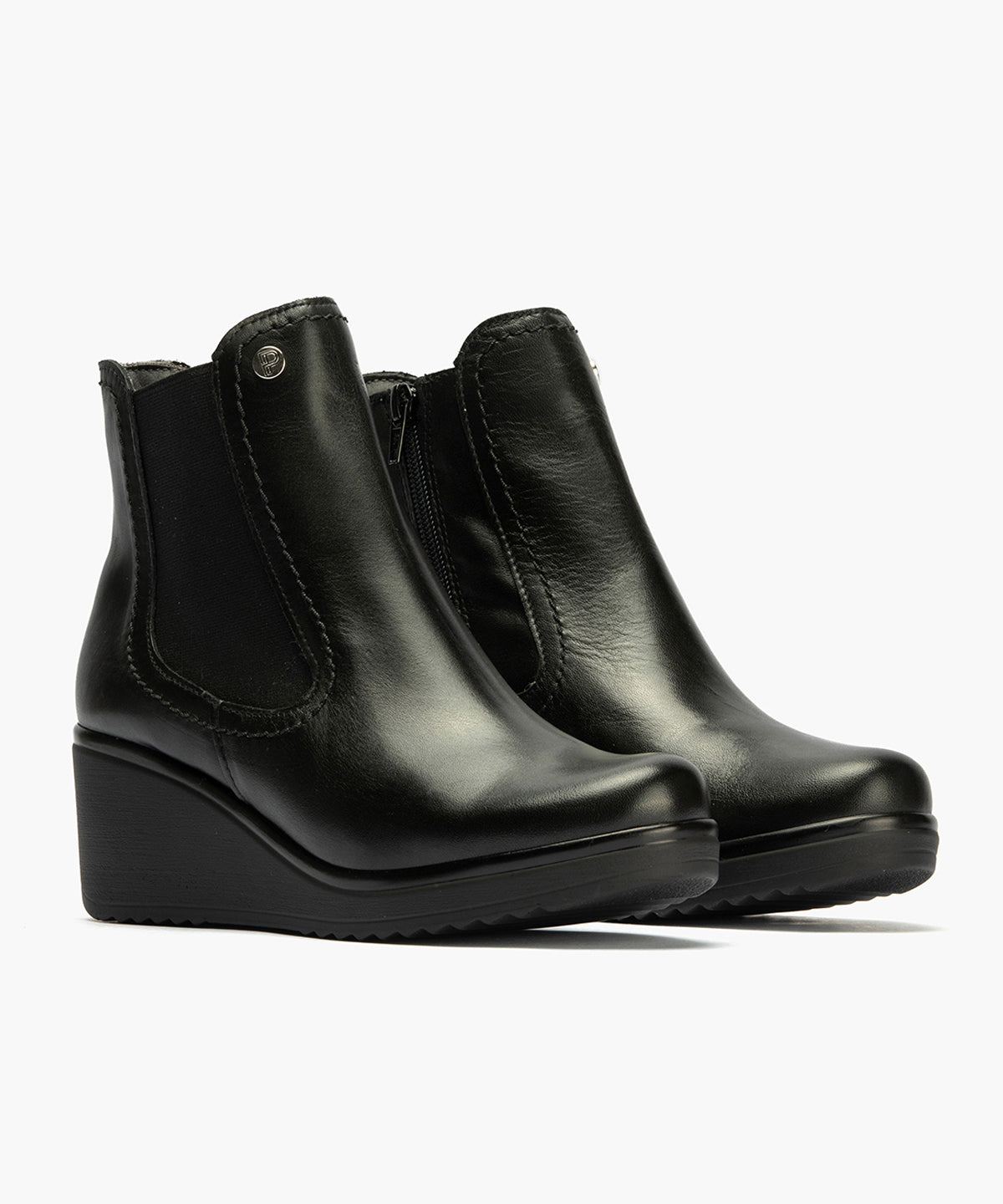 Botín Chelsey en Napa con elásticos de mujer color negro