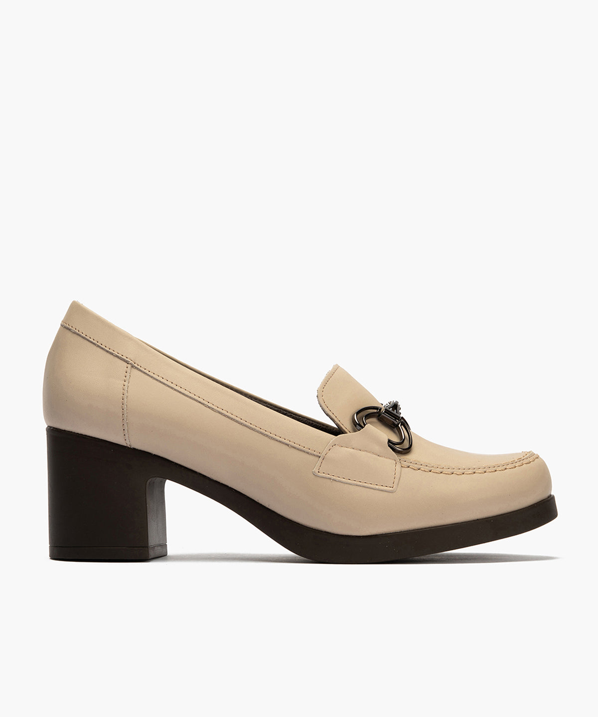 Mocasín en Napa de mujer color piedra