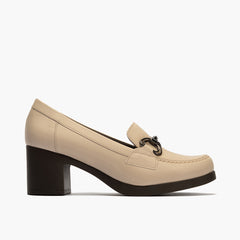 Mocasín en Napa de mujer color piedra