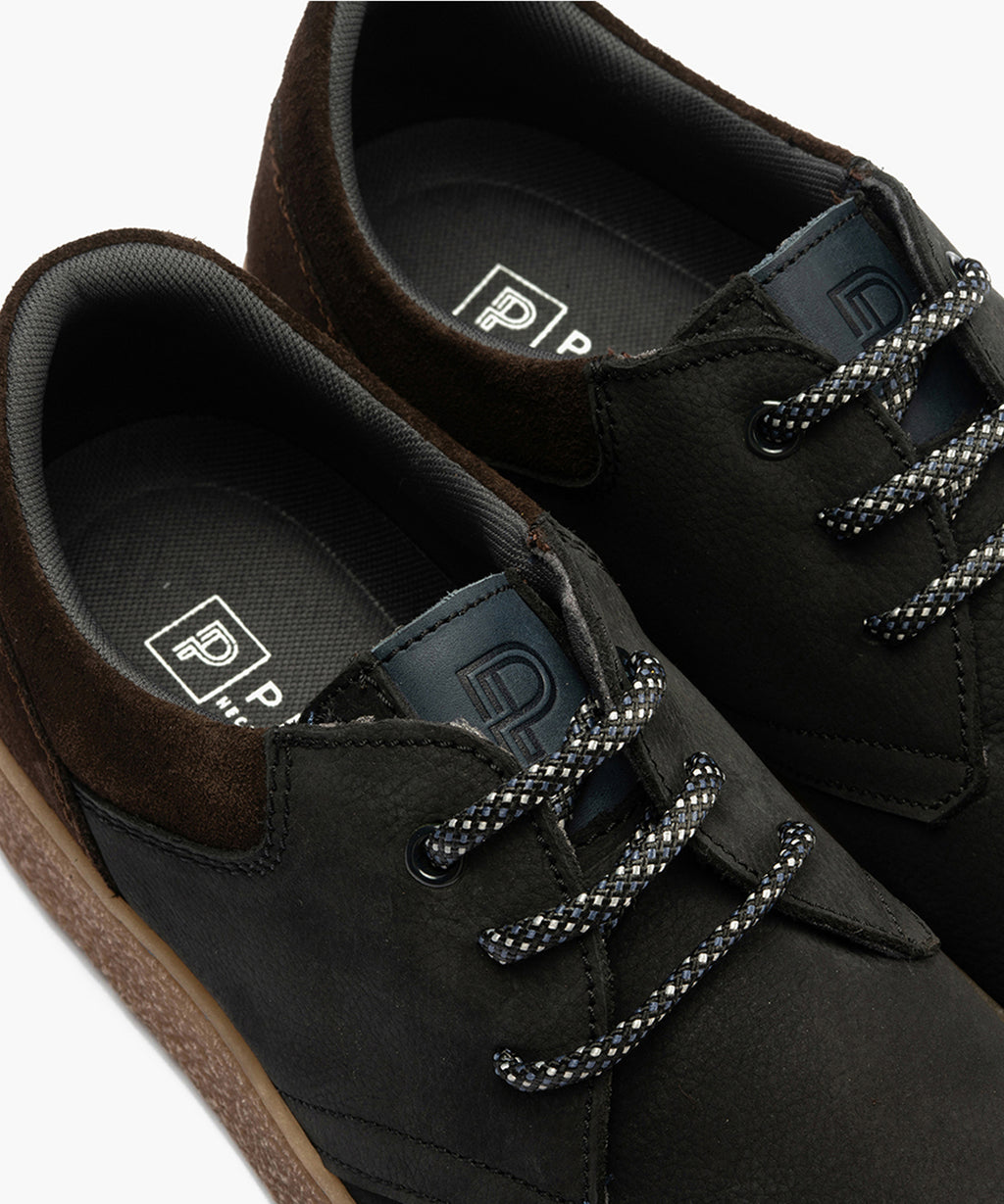 Blucher hombre con cordones color negro