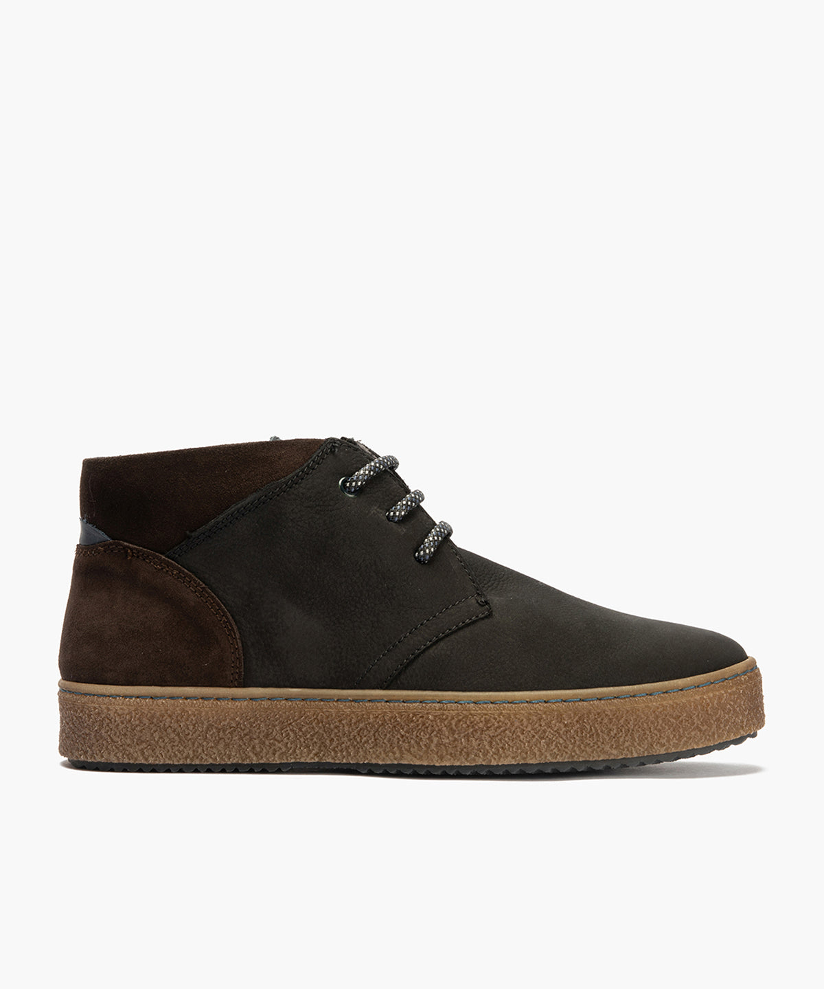Botín Safari hombre con cordones color negro