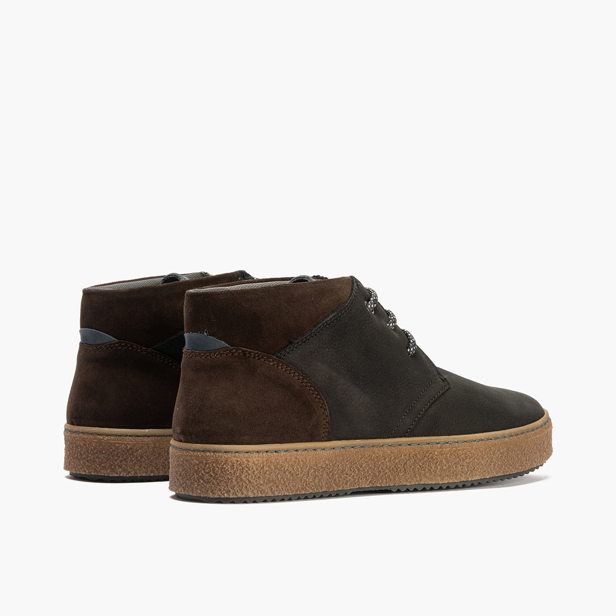 Botín Safari hombre con cordones color negro