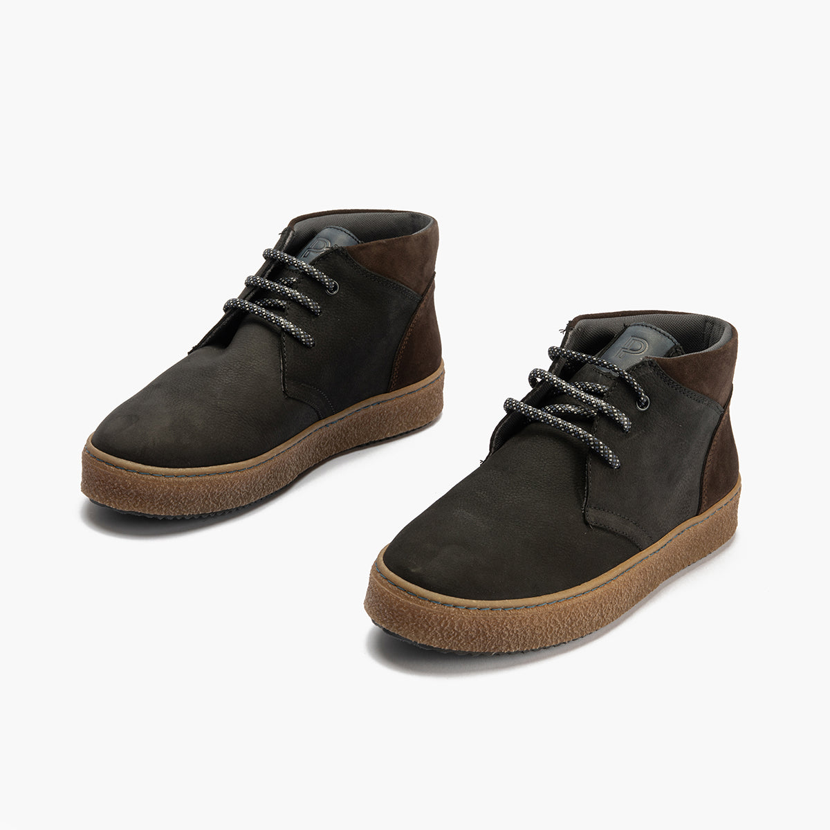 Botín Safari hombre con cordones color negro