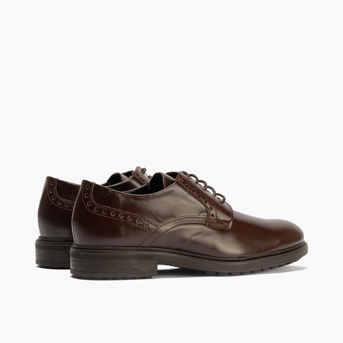 Blucher en Napa hombre con cordones color marron