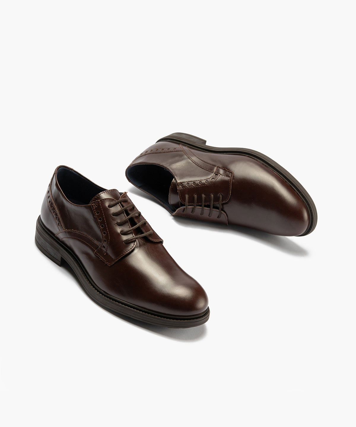 Blucher en Napa hombre con cordones color marron