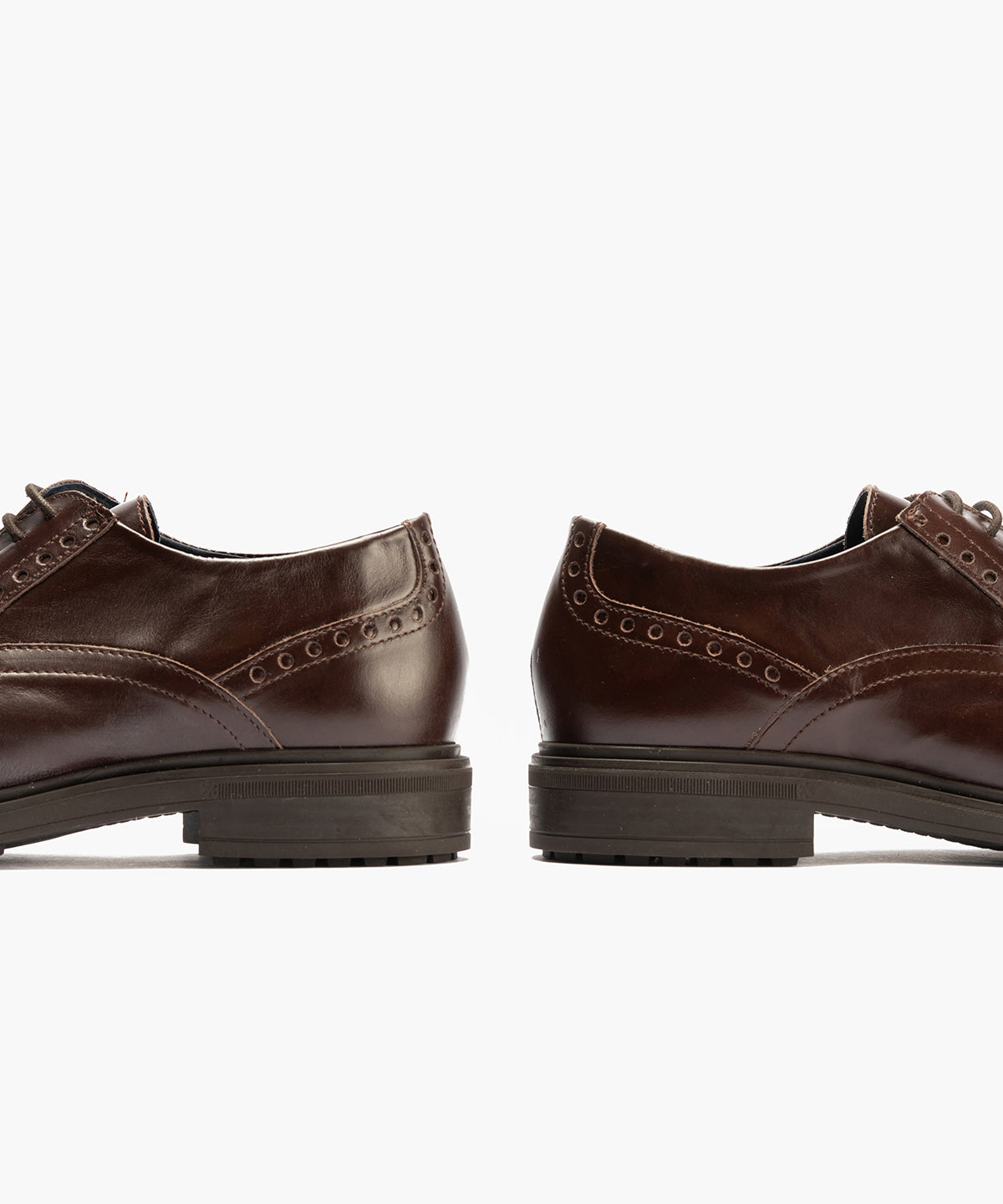 Blucher en Napa hombre con cordones color marron