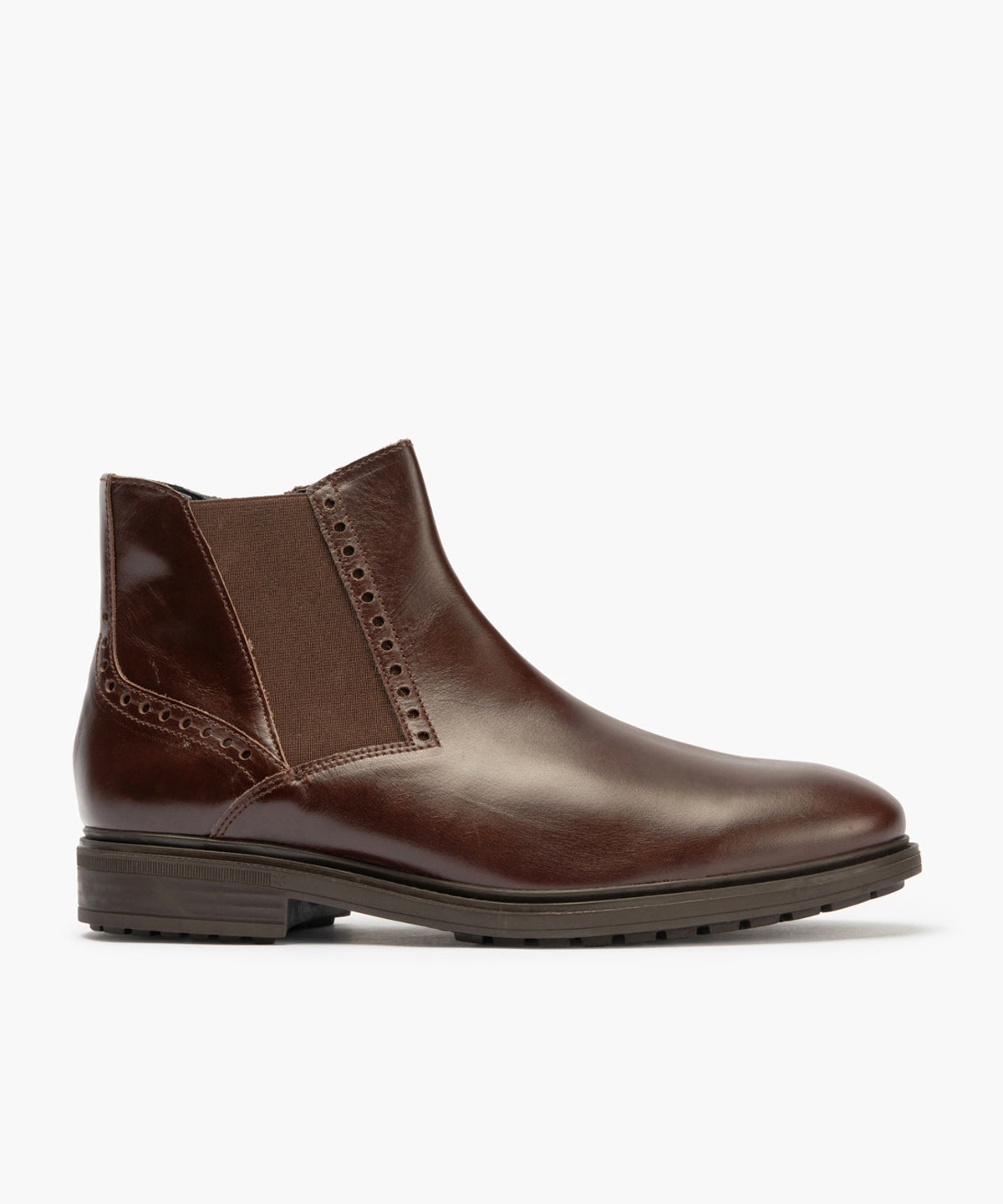 Botin Chelsey hombre con elasticos color marron