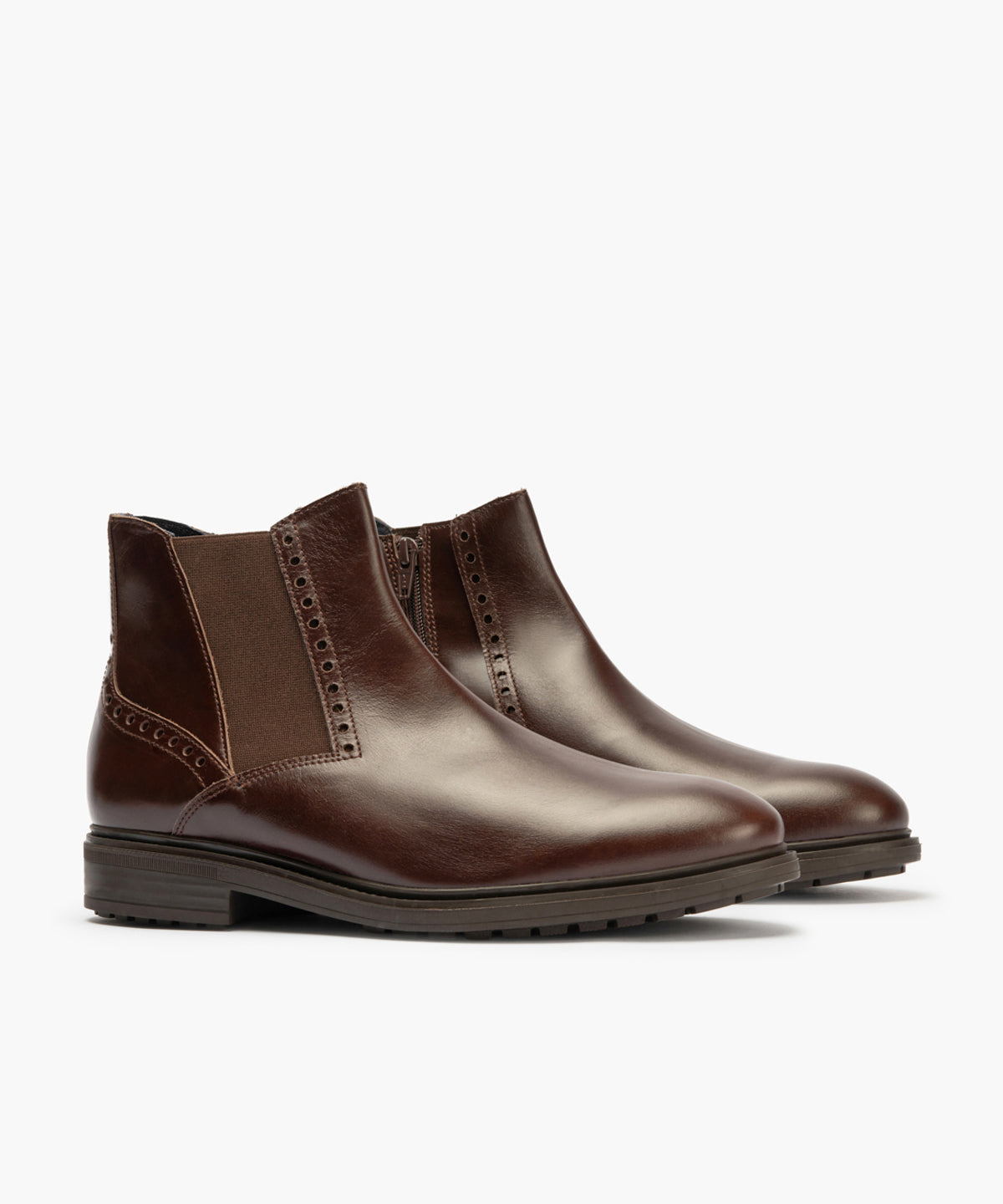 Botin Chelsey hombre con elasticos color marron