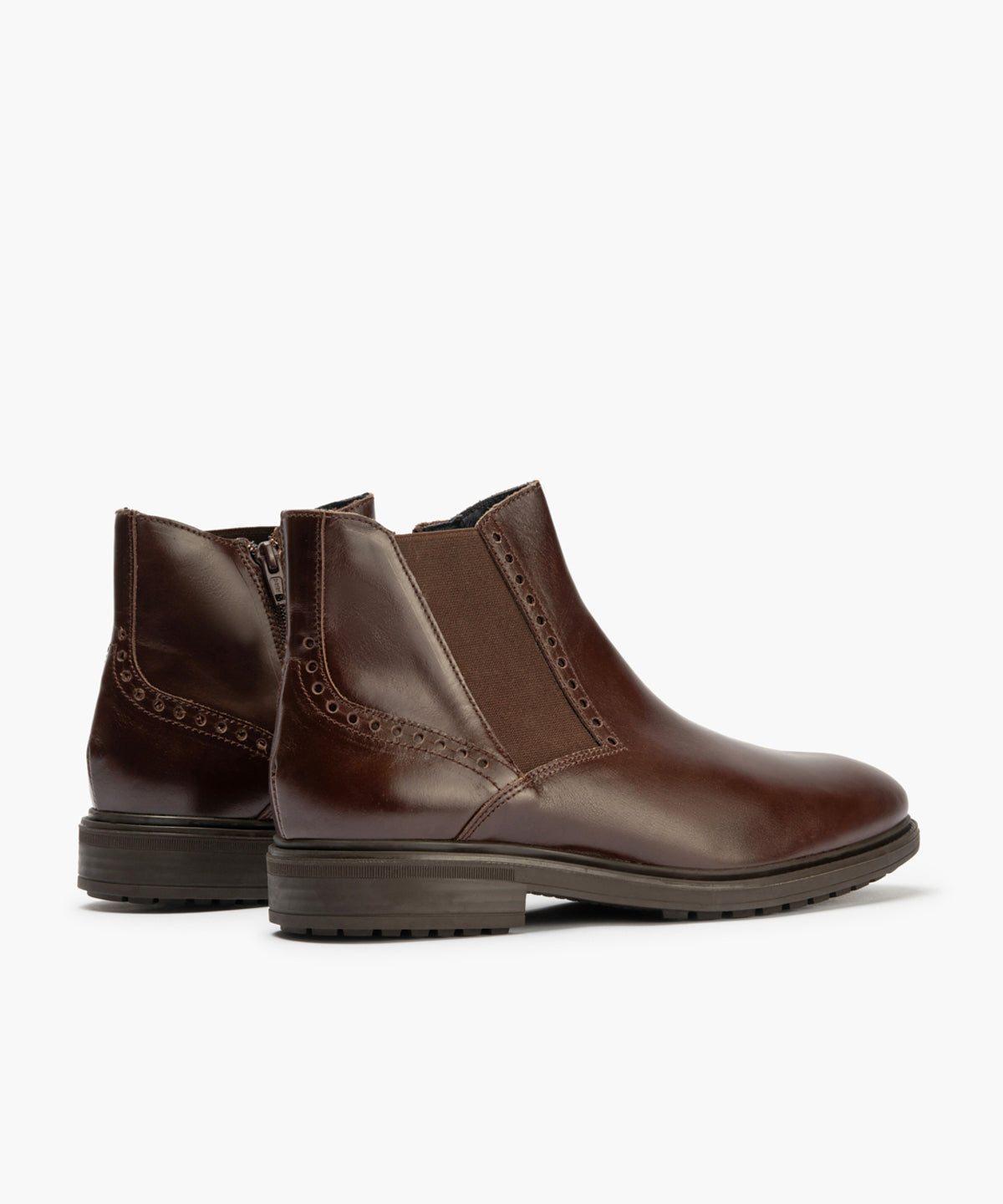 Botin Chelsey hombre con elasticos color marron