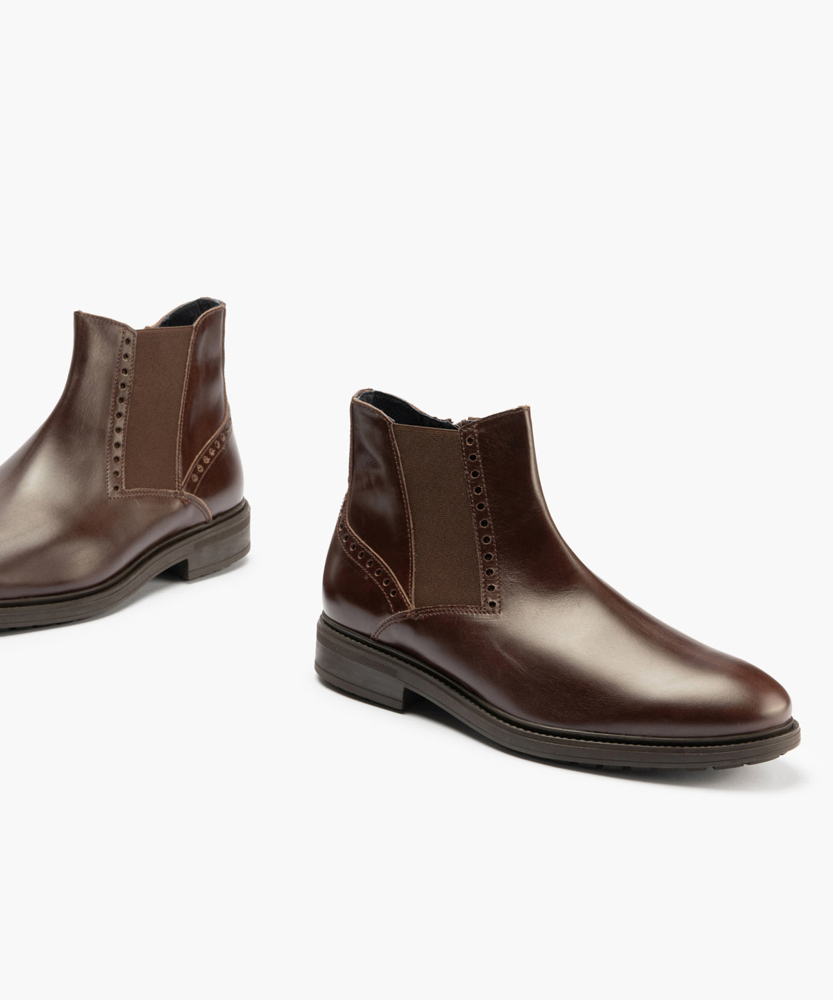 Botin Chelsey hombre con elasticos color marron